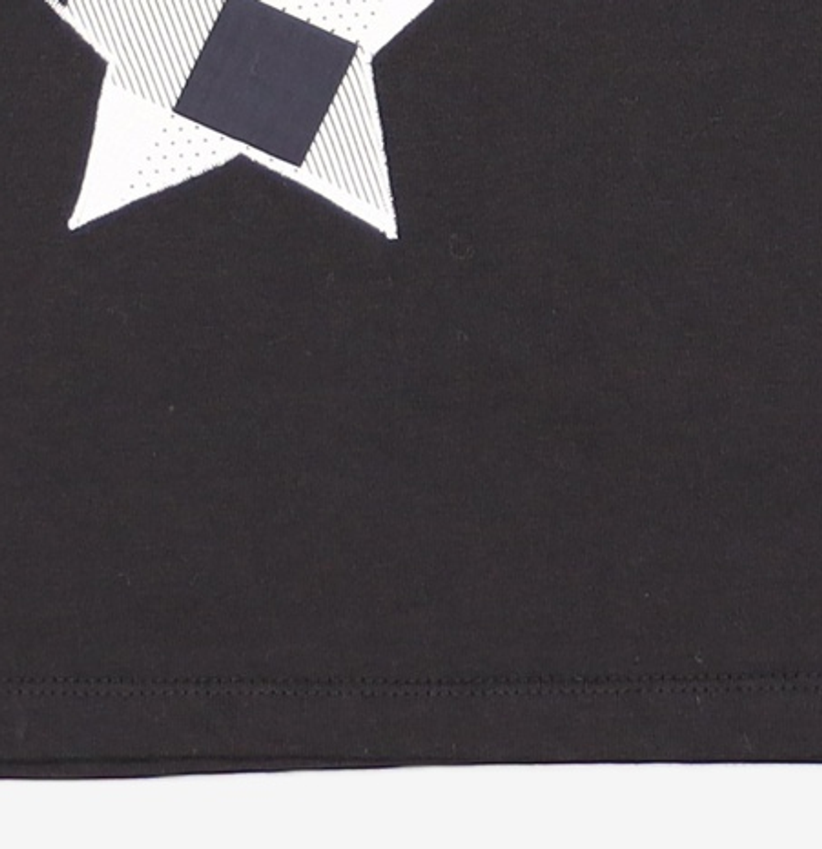 오헤시오(OHESHIO) CHECK PATCHY T-SHIRTS, BLACK XS