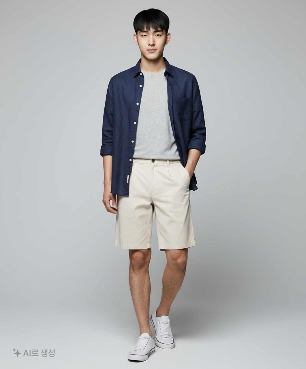 수아레(SUARE) 데일리 2-TUCK 하프 코튼 팬츠 - 5 COLOR L