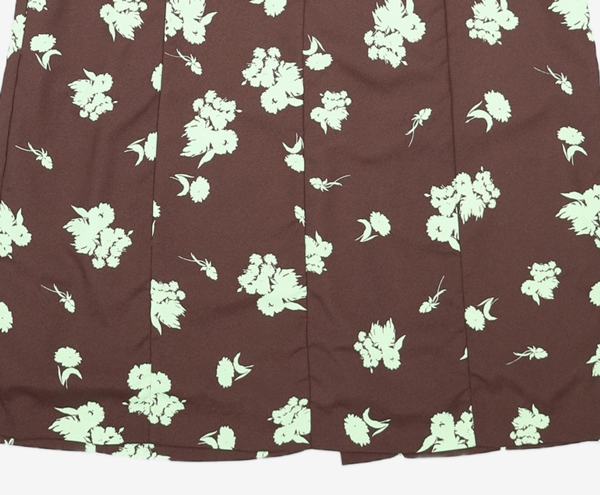 룩캐스트(LOOKAST) BROWN RACHEL PRINT DRESS (브라운 레이첼 프린트 드레스) M