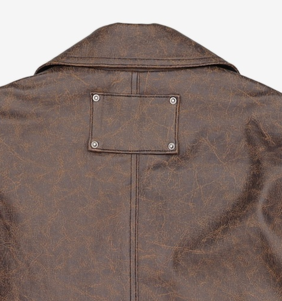 메종미네드(MAISON MINED) CRACK COATING BLAZER BROWN L