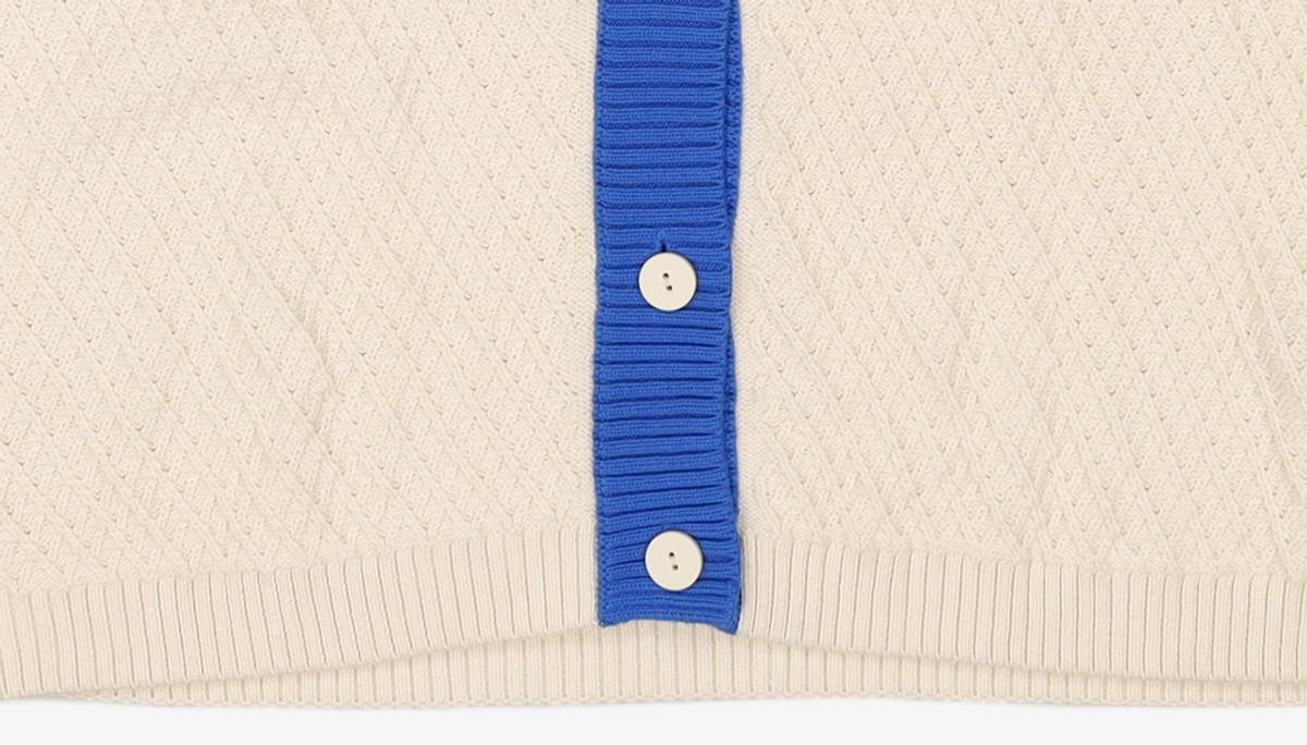 아디다스(ADIDAS) 70s 니트 베스트 - 크림:블루:그린 / IK7492 L