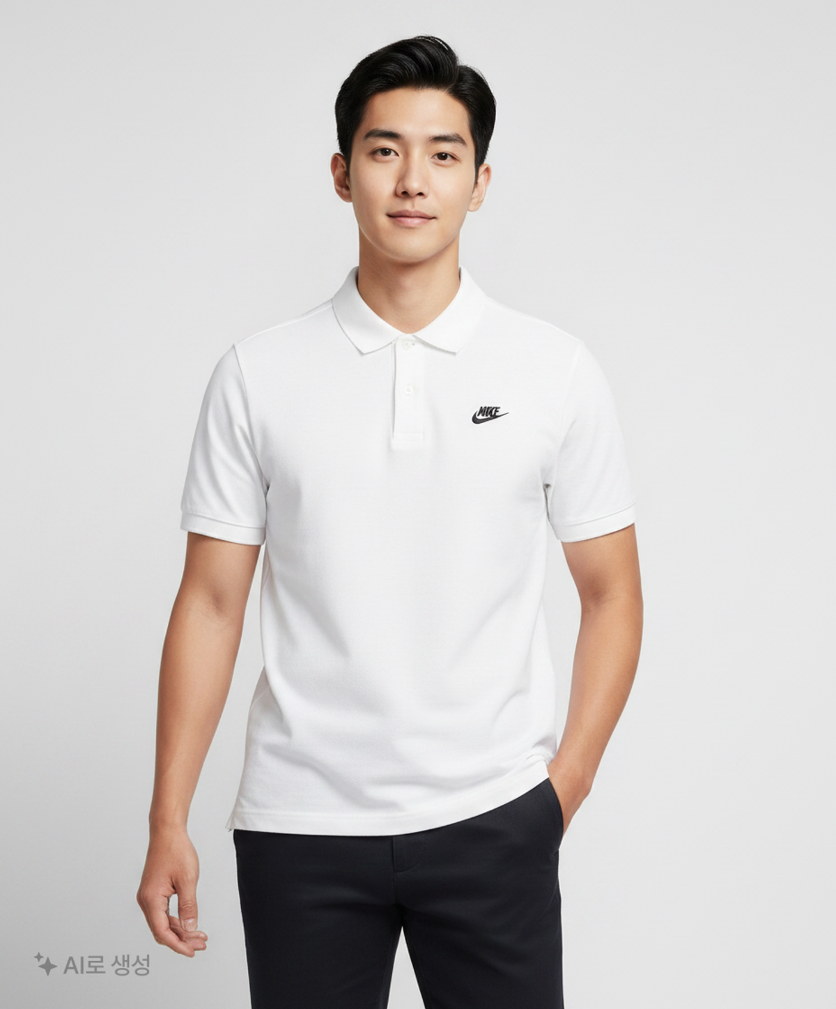 나이키(NIKE) 클럽 반소매 폴로셔츠 M - 화이트:블랙 / FN3895-100 XL