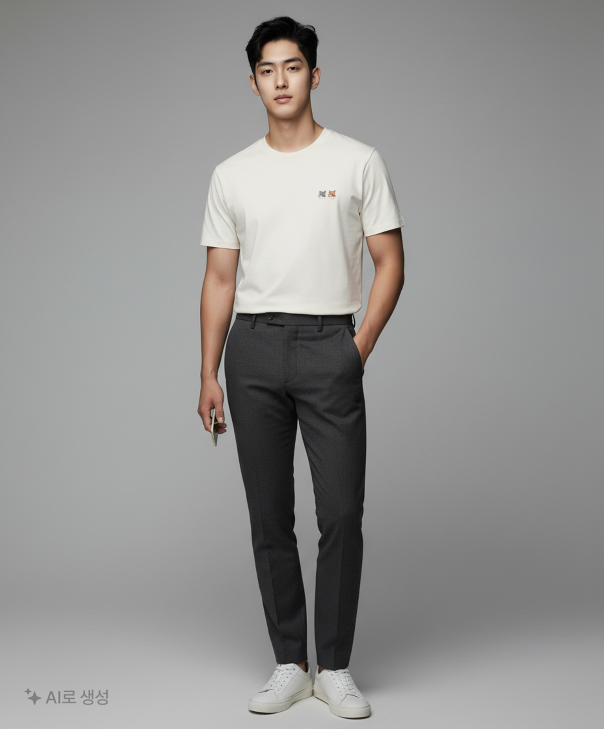 메종 키츠네(MAISON KITSUNE) 22SS 폭스 헤드 티셔츠 BU00103KJ0008 XL