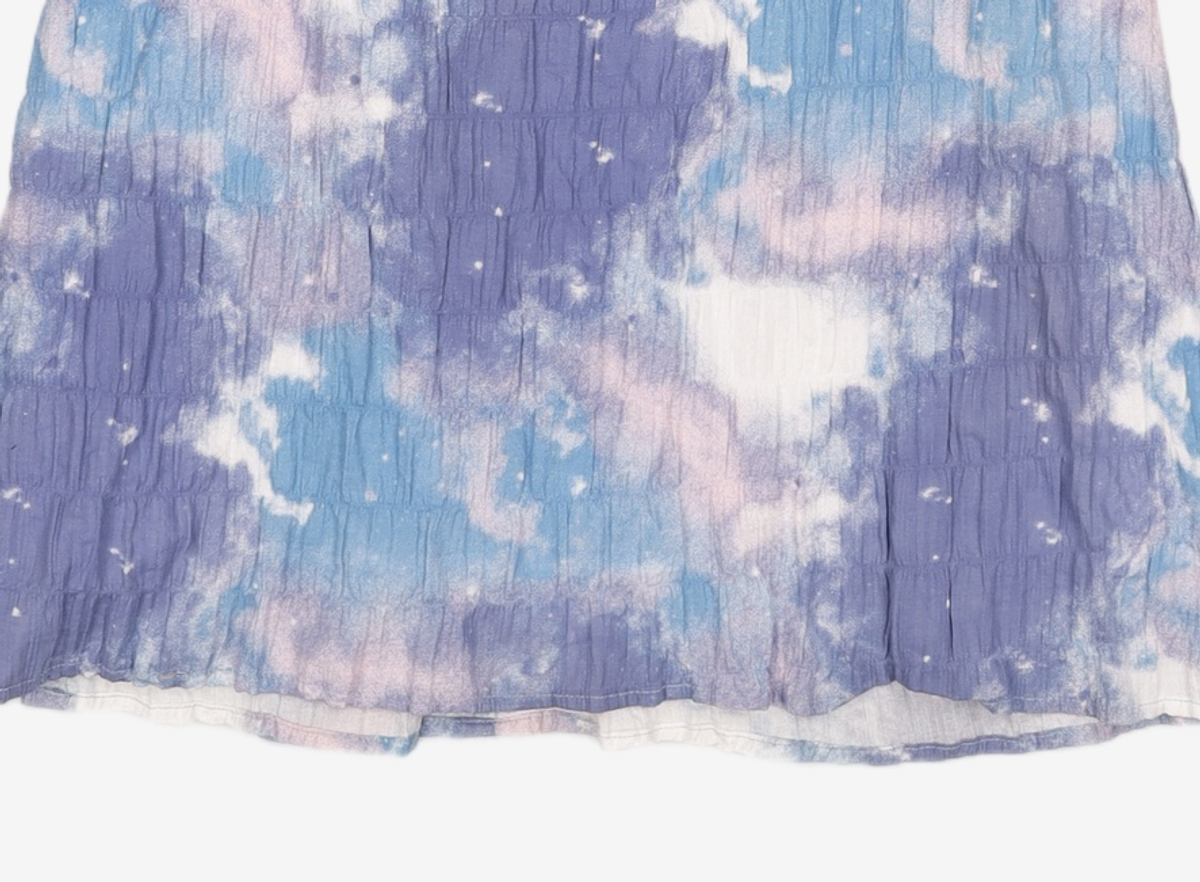 룩캐스트(LOOKAST) BLUE AURORA TIE-DYE MINI DRESS M