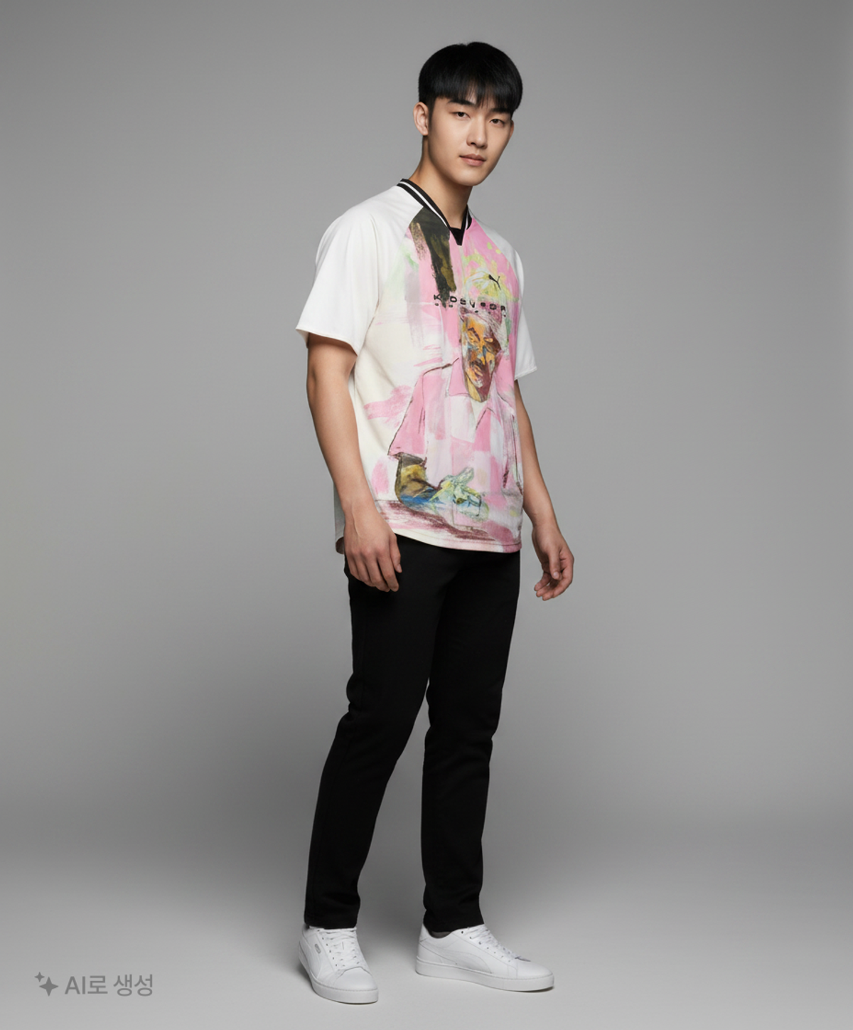 푸마(PUMA) 푸마 x 키드슈퍼 그래픽 저지 - 웜화이트 / 629512-76 XL