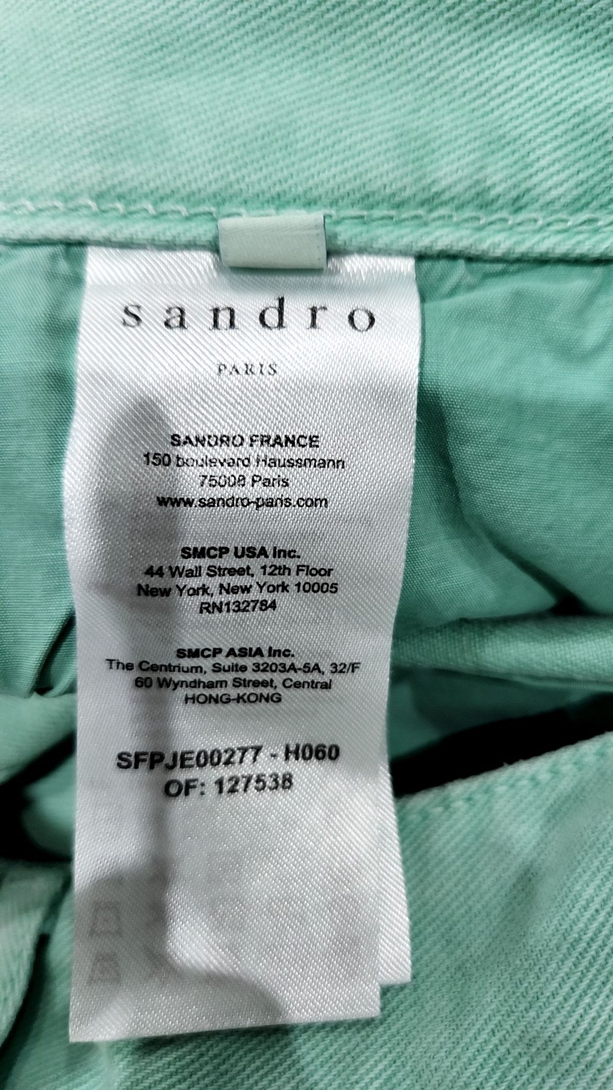 산드로(Sandro) 청/데님 팬츠 38
