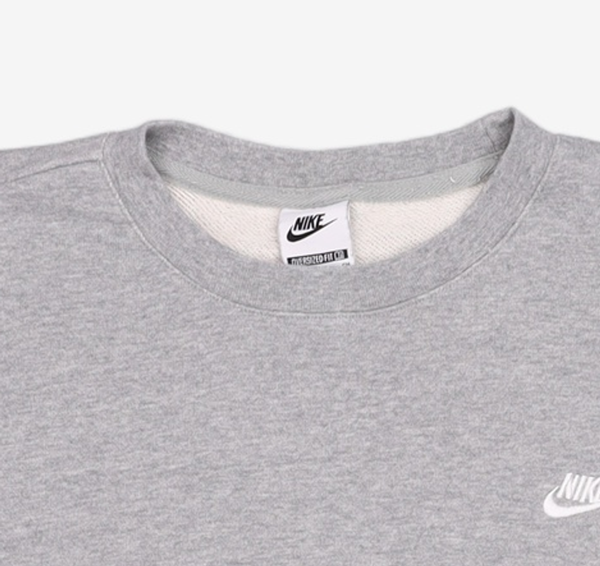 나이키(NIKE) 클럽 플리스 오버사이즈 프렌치 테리 크루 M - 다크 그레이 헤더:라이트 스모크 그레이:화이트 / HJ1820-063 90