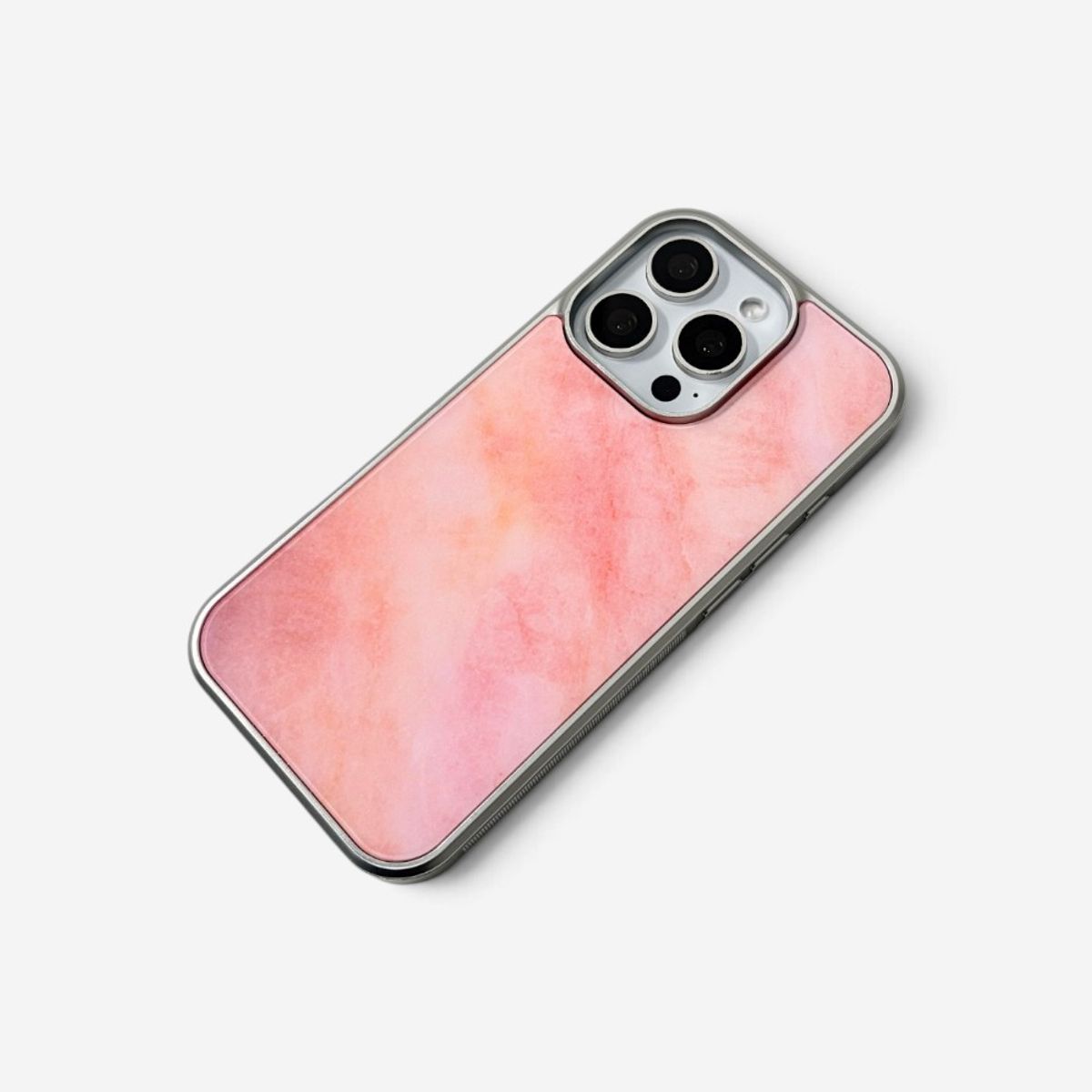 에이쓰리비쓰리(A3B3) [맥세이프 실버 범퍼] Tonein Coral Pink Marble 톤인 코랄 핑크 마블 (글로시)