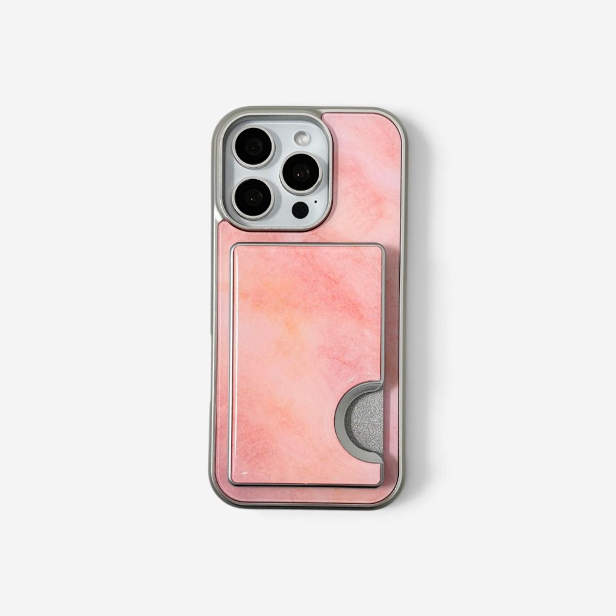에이쓰리비쓰리(A3B3) [맥세이프] Tonein Coral Pink Marble 톤인 코랄 핑크 마블 (에폭시 카드 슬롯)