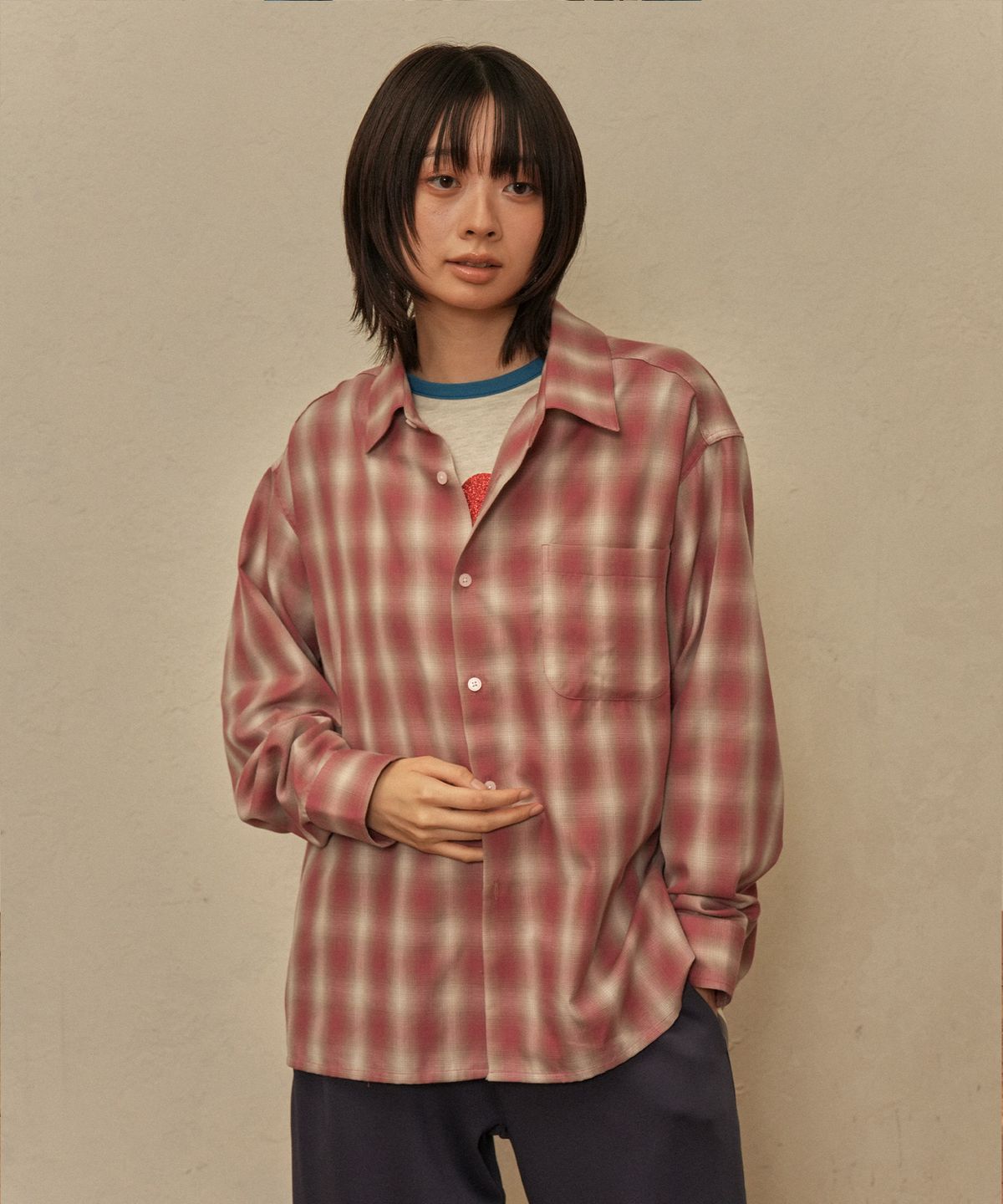 마이네임이즈피터(MYNAMEISPETER) SKATER PETER SHIRT - PINK