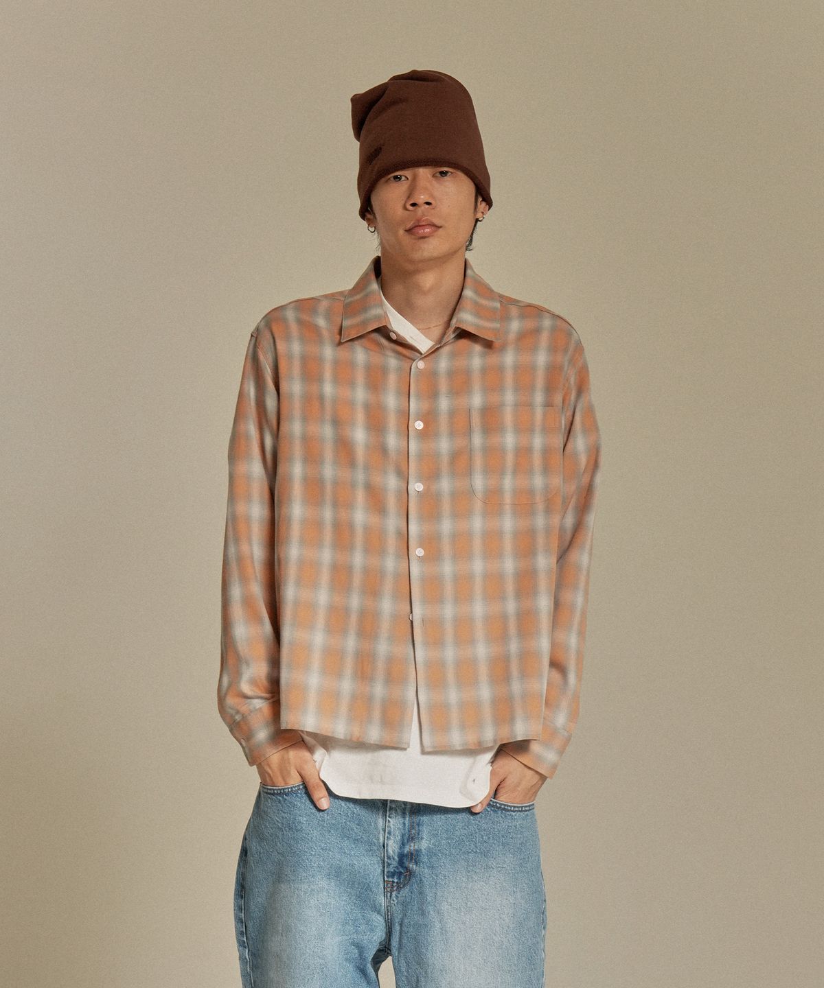 마이네임이즈피터(MYNAMEISPETER) SKATER PETER SHIRT - ORANGE