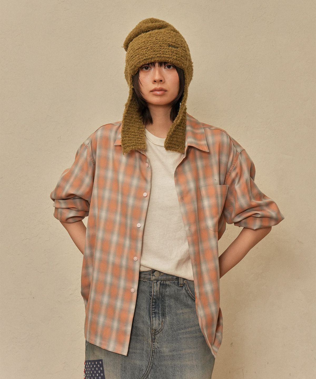마이네임이즈피터(MYNAMEISPETER) SKATER PETER SHIRT - ORANGE