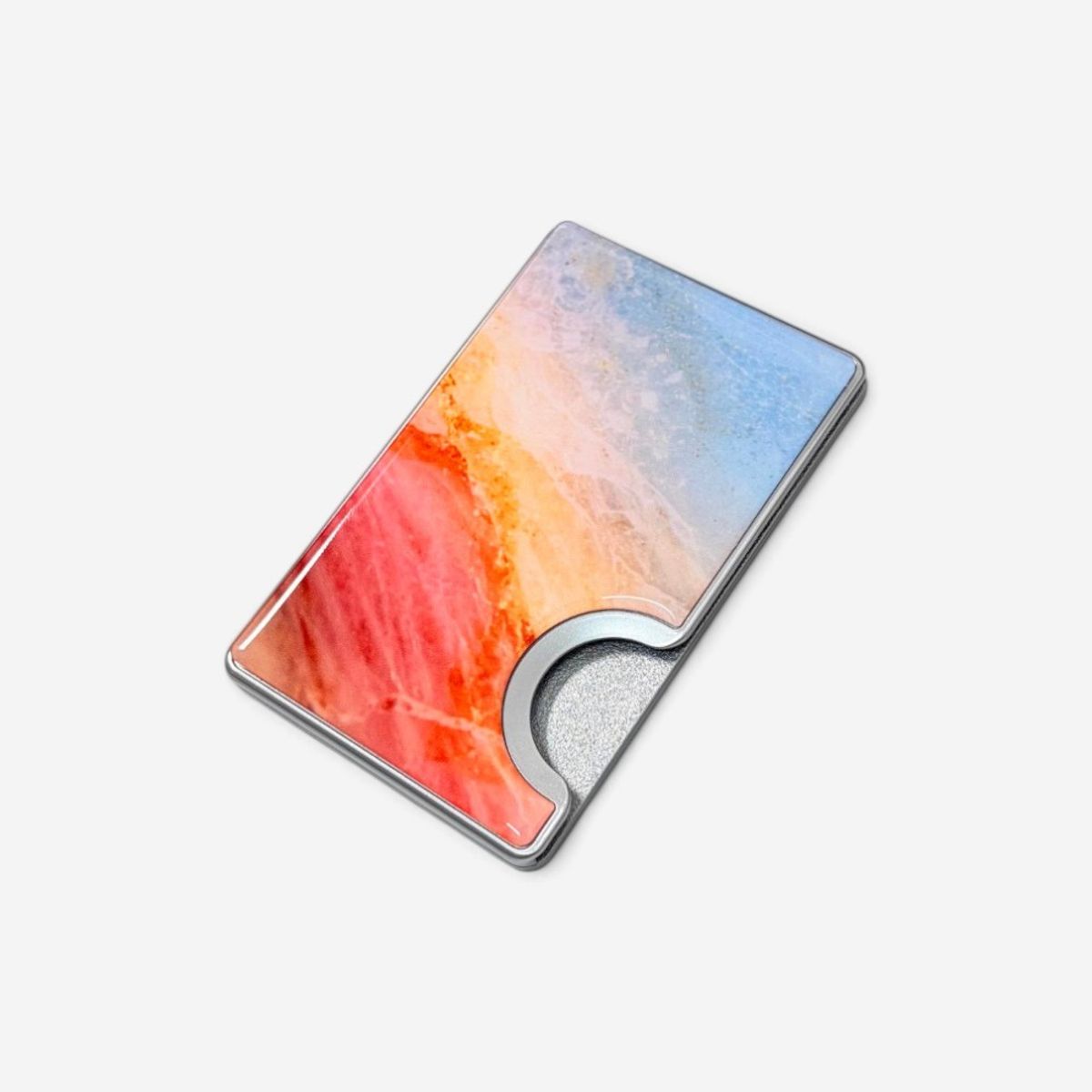 에이쓰리비쓰리(A3B3) [맥세이프] Tonein Sunset Orange Blue Marble 톤인 선셋 오렌지 블루 마블 (에폭시 카드 슬롯)