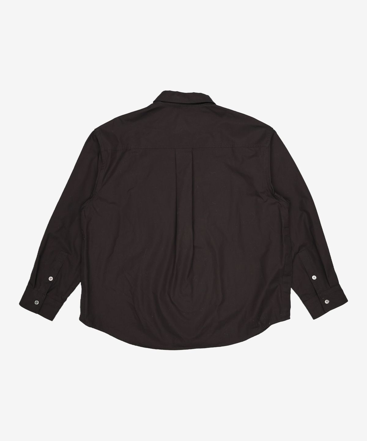 커스텀멜로우(CUSTOMELLOW) Black 2-Collar Detail Side Slit Shirt_CWSAM25203BKX 110