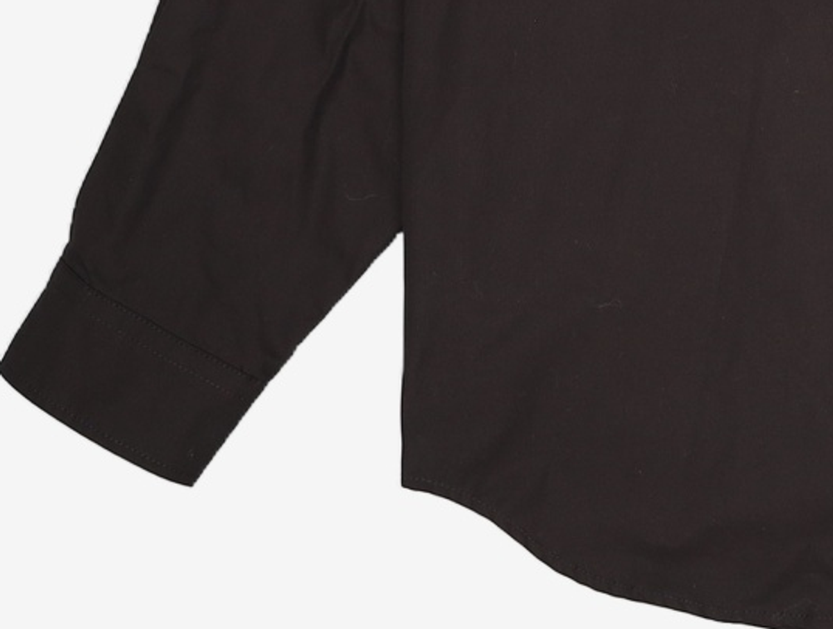 커스텀멜로우(CUSTOMELLOW) Black 2-Collar Detail Side Slit Shirt_CWSAM25203BKX 110