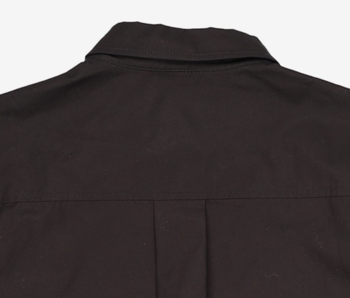 커스텀멜로우(CUSTOMELLOW) Black 2-Collar Detail Side Slit Shirt_CWSAM25203BKX 110