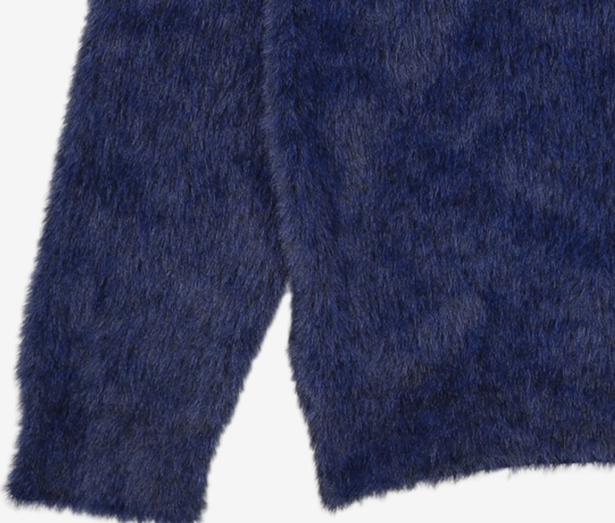 노매뉴얼(NOMANUAL) CROPPED HAIRY KNIT - DUSK L