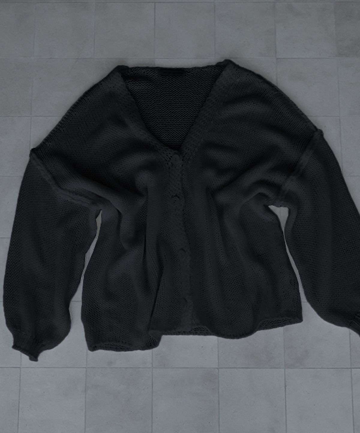 이오담(IODAM) IVY KNIT CARDIGAN (black)