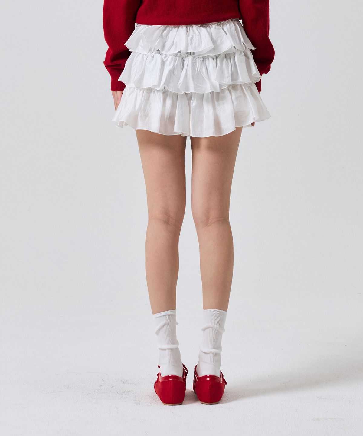 아리킴(ARIKIM) IVY MINI CANCAN SKIRT PANTS / WHITE