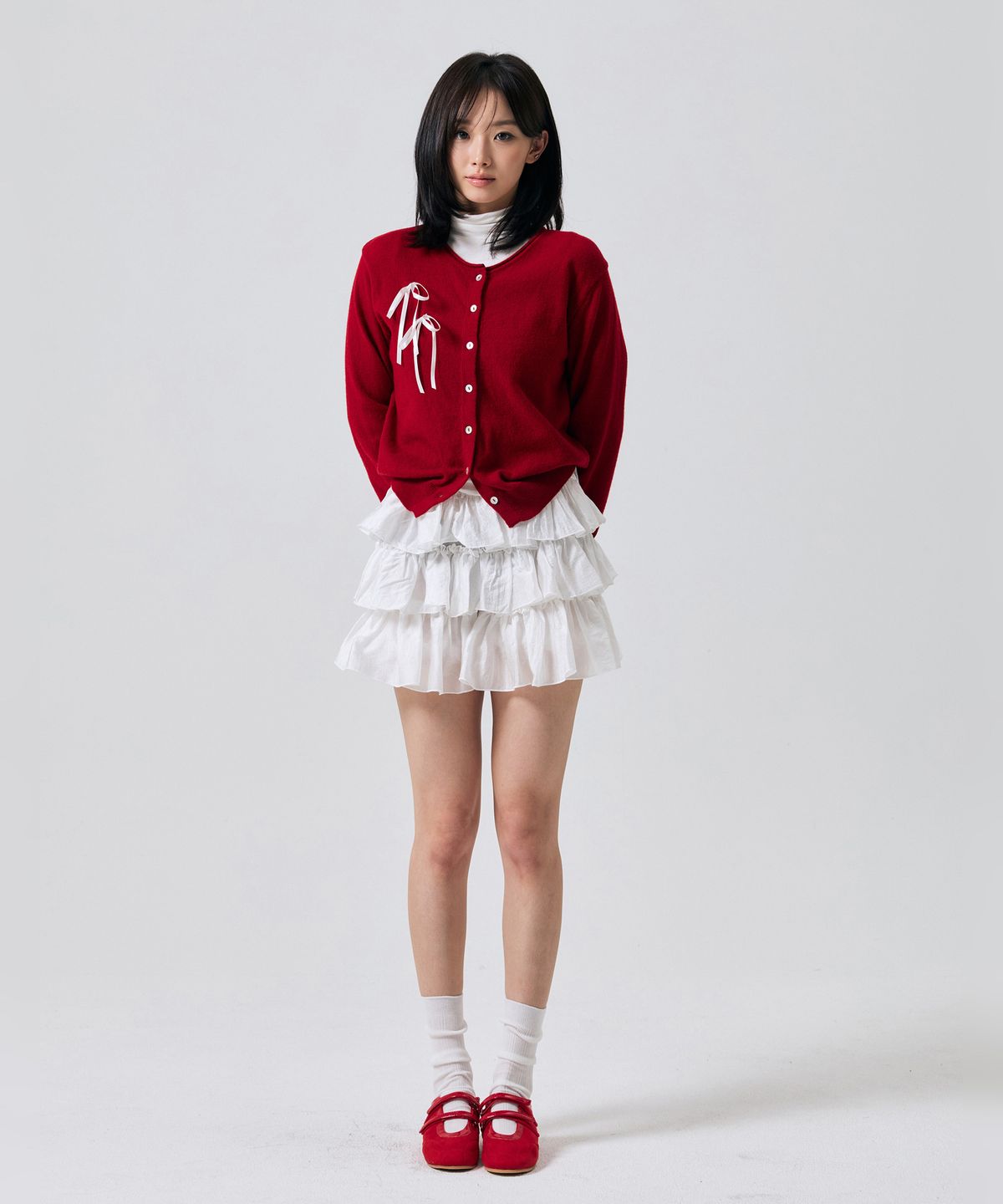 아리킴(ARIKIM) IVY MINI CANCAN SKIRT PANTS / WHITE
