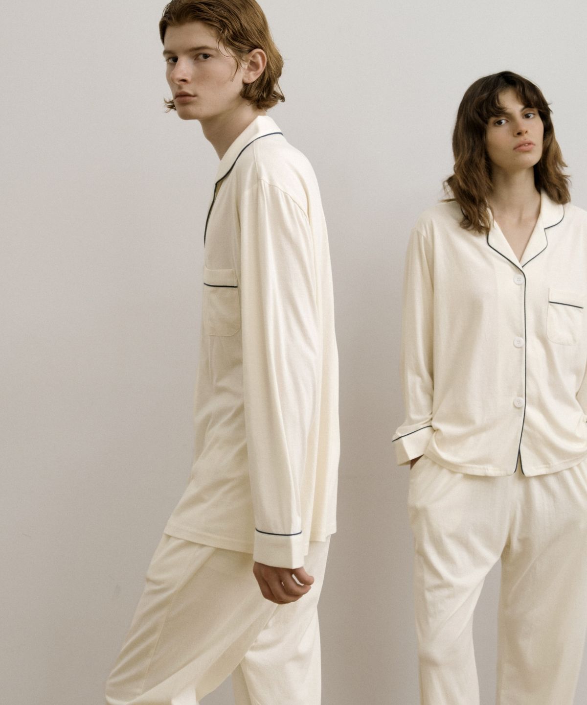 조스라운지(JO'S LOUNGE) [모달] (couple) Essential Ivory Pajama Set