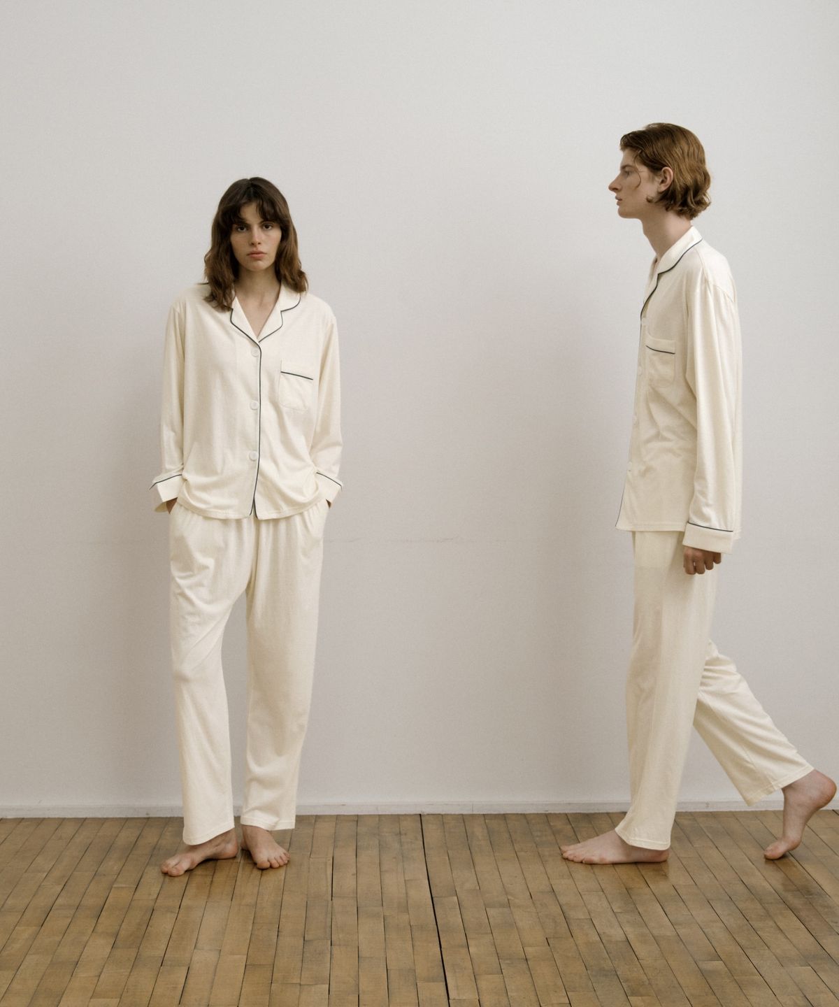 조스라운지(JO'S LOUNGE) [모달] (couple) Essential Ivory Pajama Set