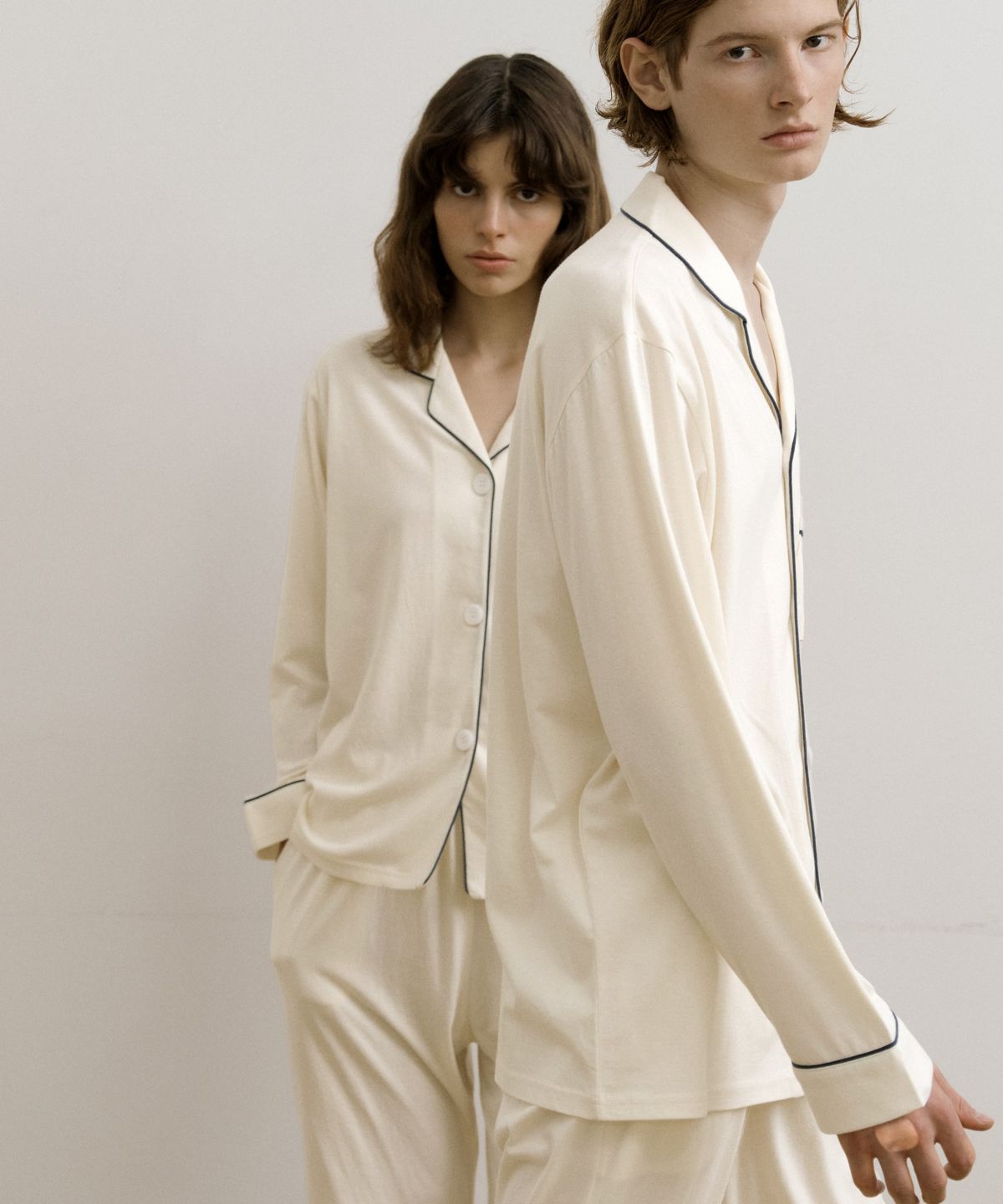 조스라운지(JO'S LOUNGE) [모달] (couple) Essential Ivory Pajama Set