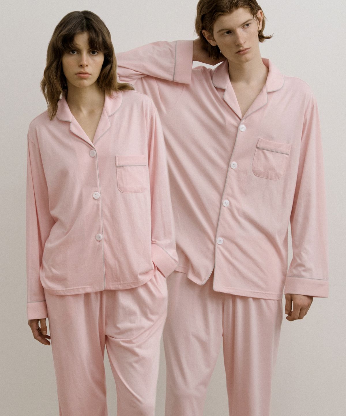 조스라운지(JO'S LOUNGE) [모달] (couple) Essential Baby Pink Pajama Set