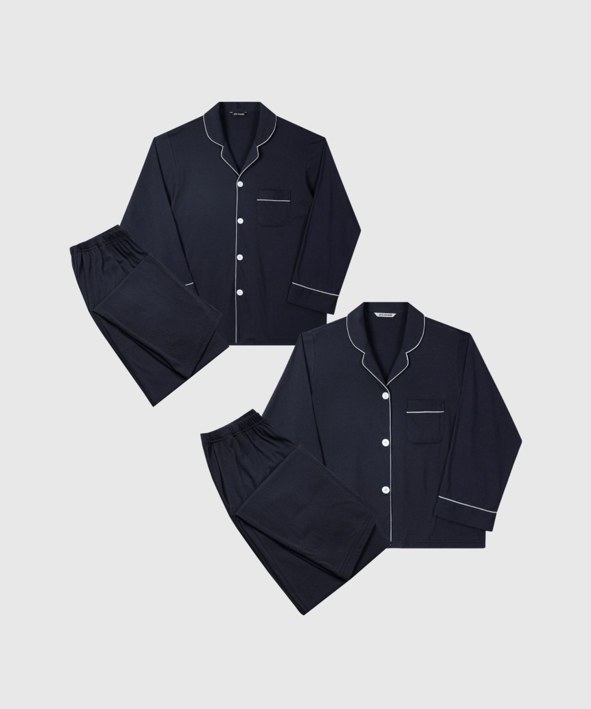 조스라운지(JO'S LOUNGE) [모달] (couple) Essential Navy Pajama Set