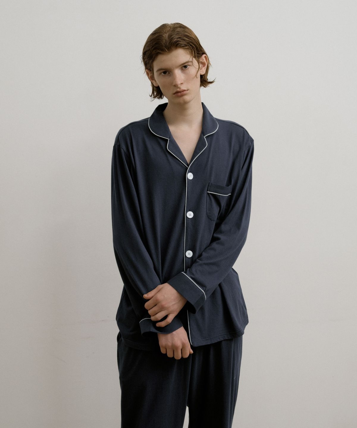 조스라운지(JO'S LOUNGE) [모달] (m) Essential Navy Pajama Set
