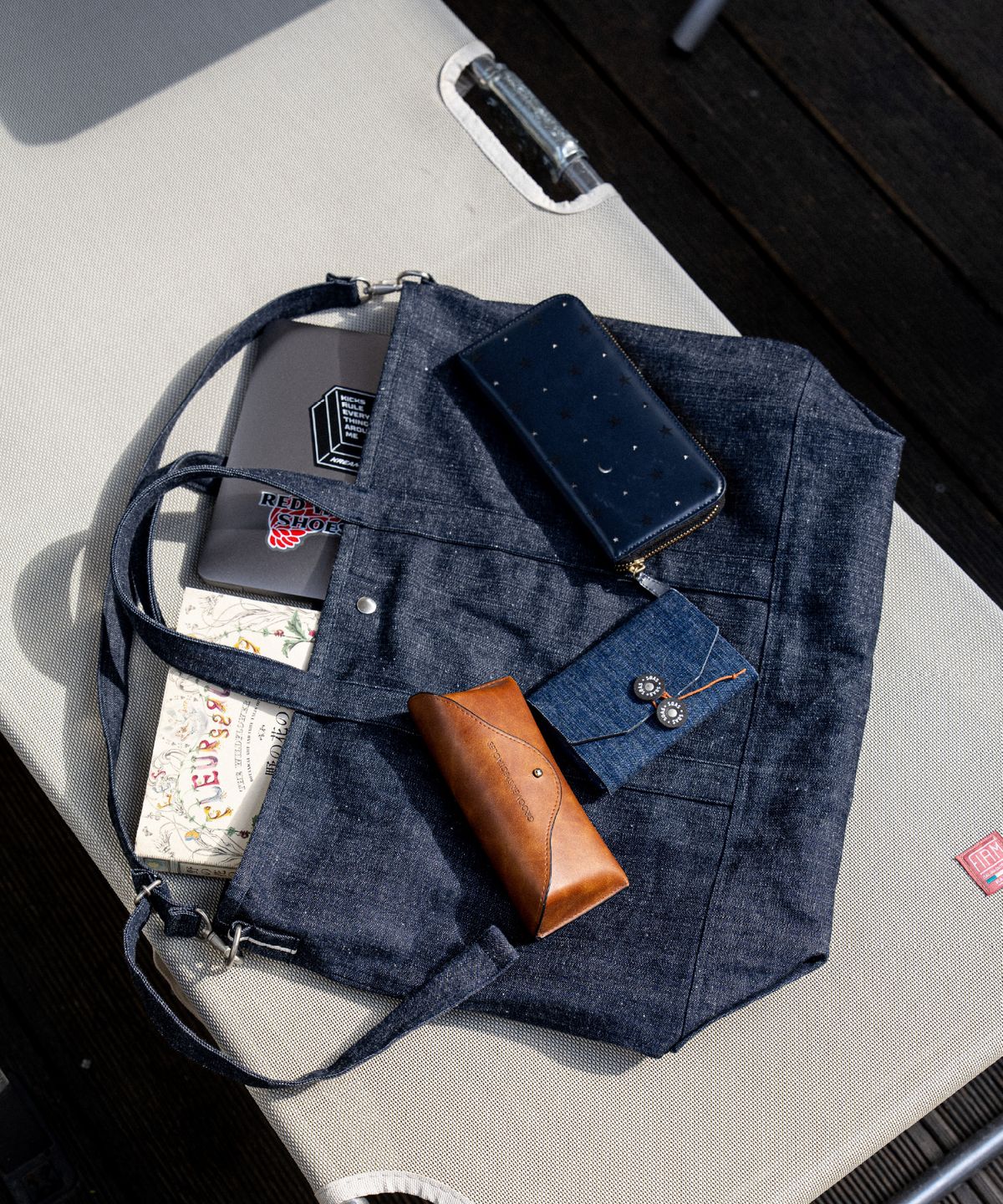 아스트레이(ASTLAY) Stella Selvedge Nep Denim Reversible  3Way Bag