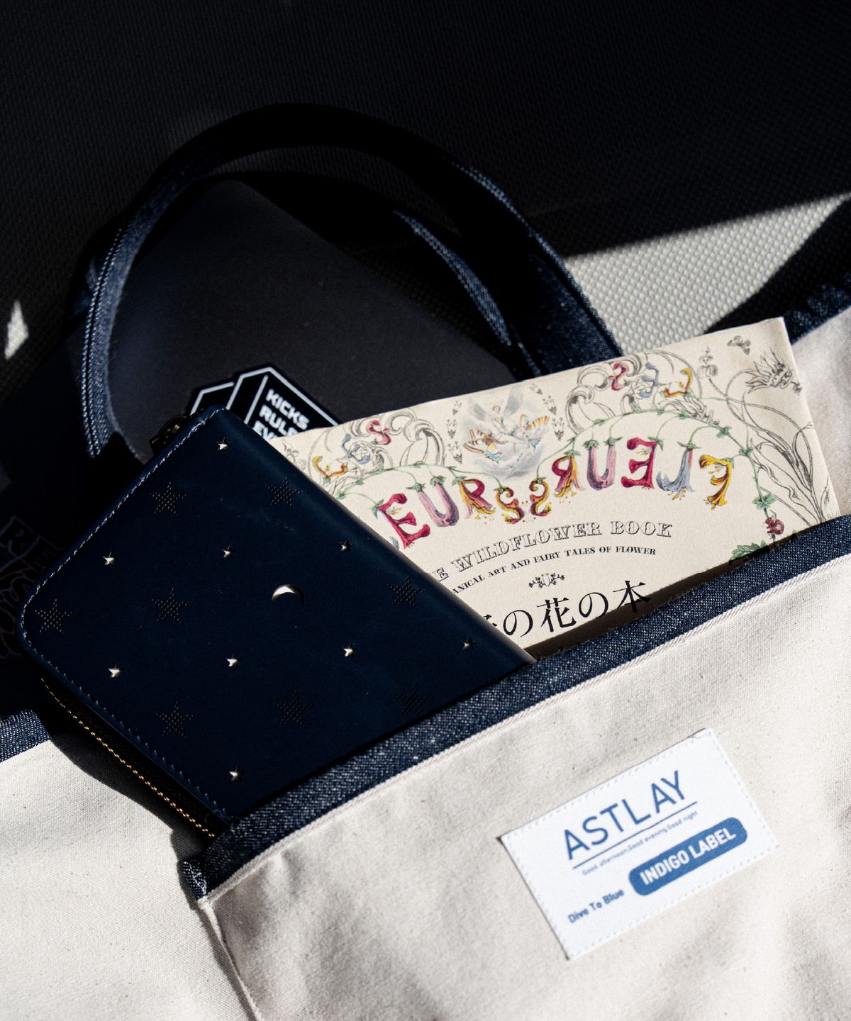 아스트레이(ASTLAY) Stella Selvedge Nep Denim Reversible  3Way Bag