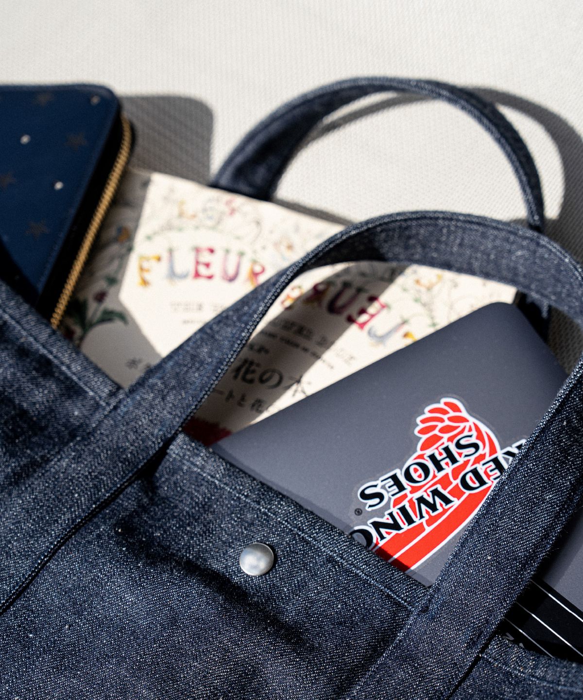 아스트레이(ASTLAY) Stella Selvedge Nep Denim Reversible  3Way Bag