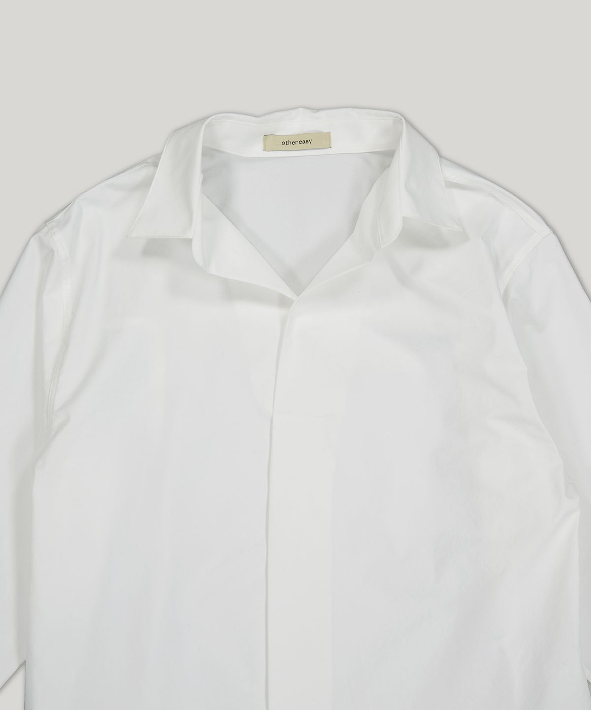 아더이지(OTHER EASY) drape pop-over shirts (ivory)