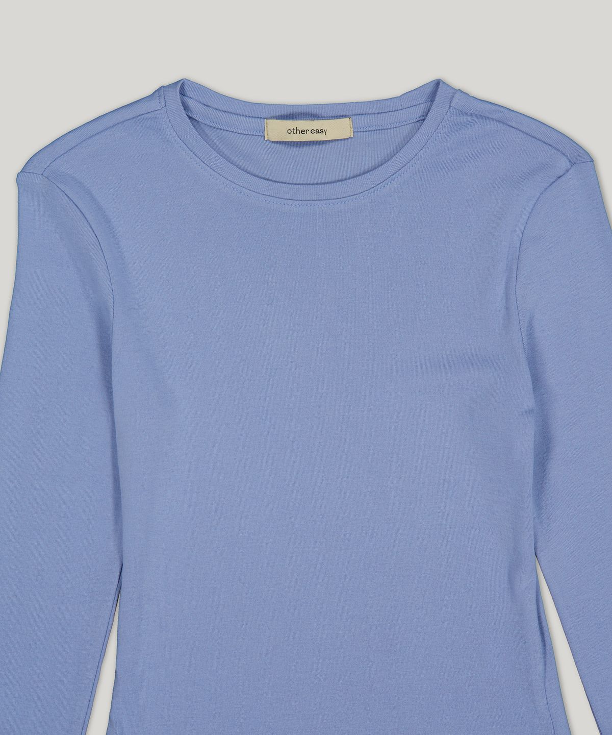 아더이지(OTHER EASY) silhouette long-sleeve t-shirt (powder blue)