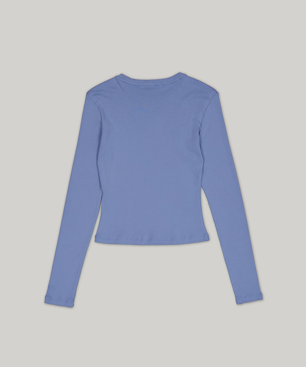 아더이지(OTHER EASY) silhouette long-sleeve t-shirt (powder blue)