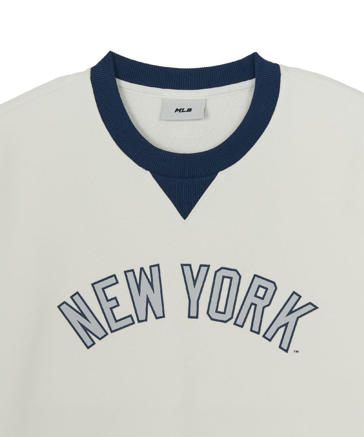 엠엘비(MLB) 시그니처 바시티 레터링 맨투맨 NY (Cream)