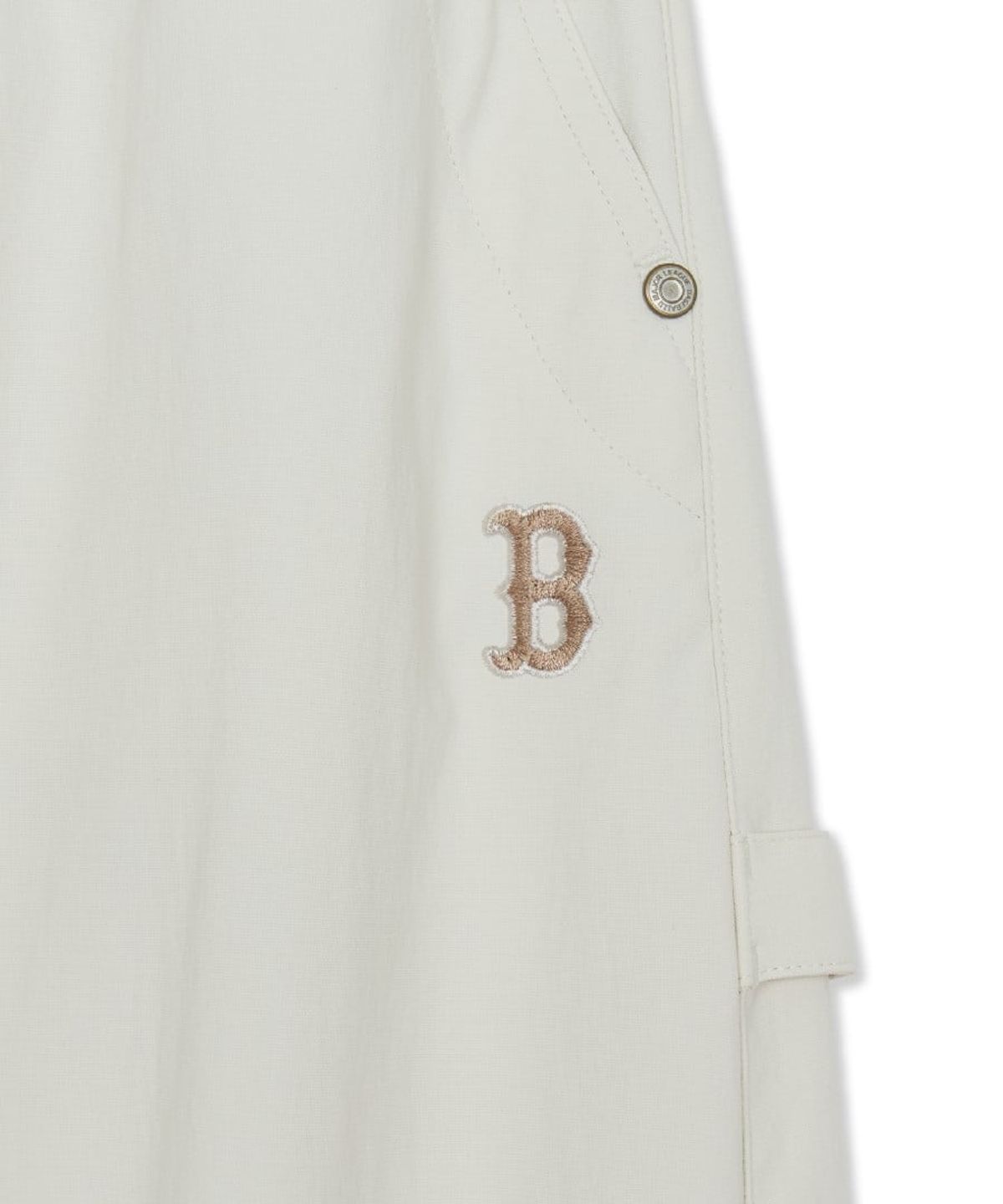 엠엘비(MLB) 여성 코튼터치 스트링 커브드 와이드 팬츠 BOS (D.Cream)
