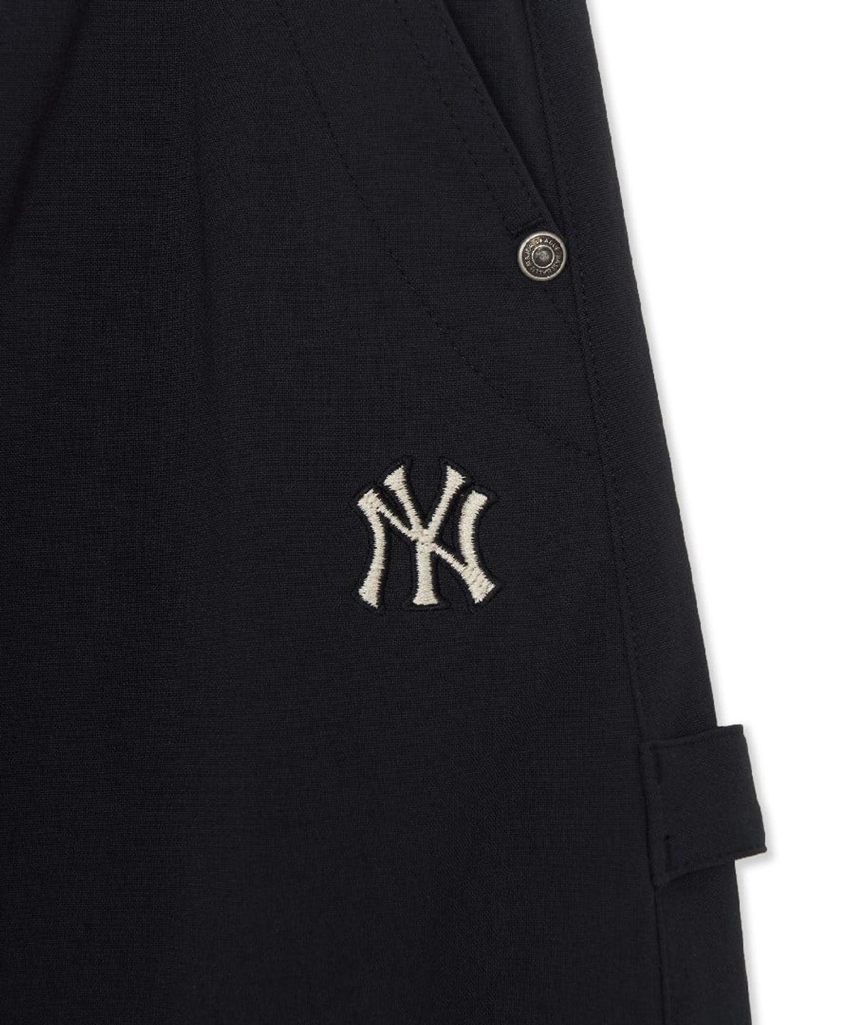 엠엘비(MLB) 여성 코튼터치 스트링 커브드 와이드 팬츠 NY (Black)