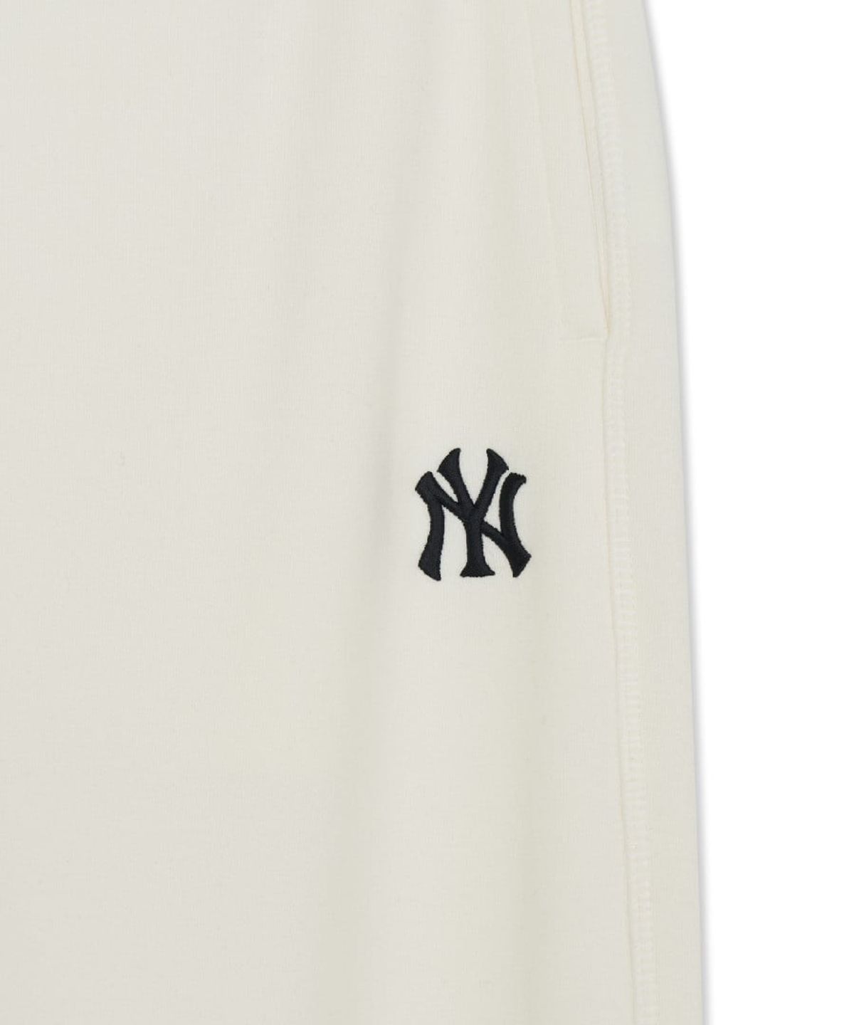 엠엘비(MLB) 여성 베이직 스몰로고 세미와이드 팬츠 NY (Cream)
