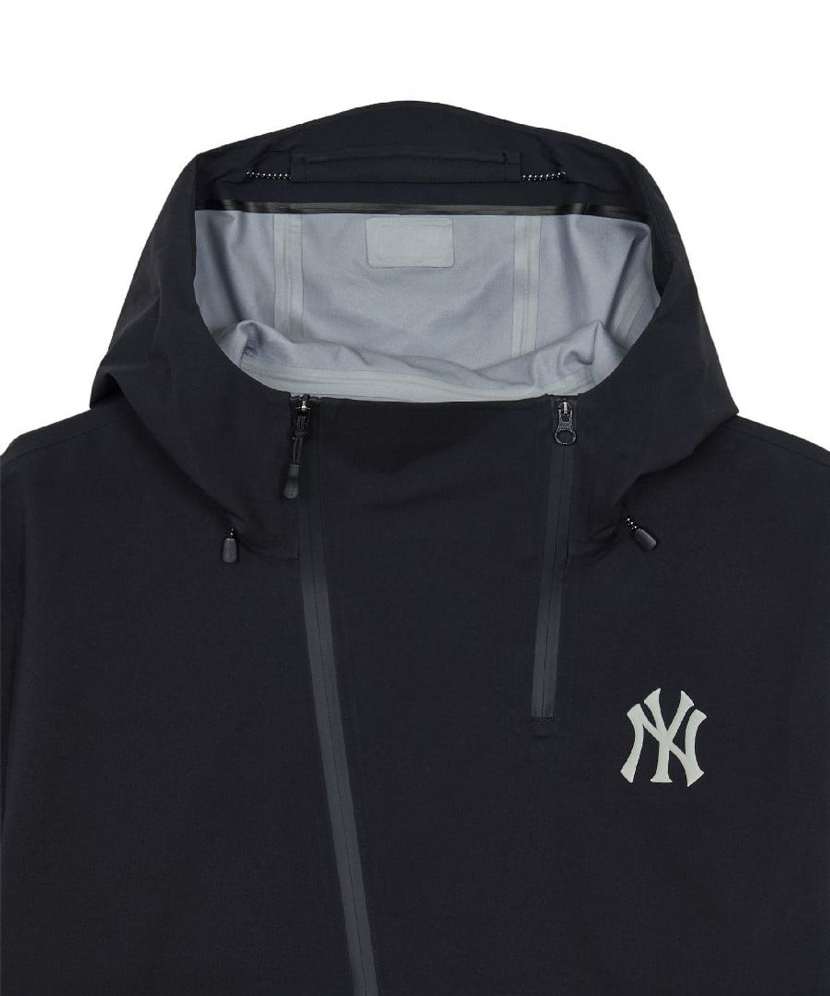 엠엘비(MLB) 여성 고프코어 사선 지퍼 3L 바람막이 NY (Black)