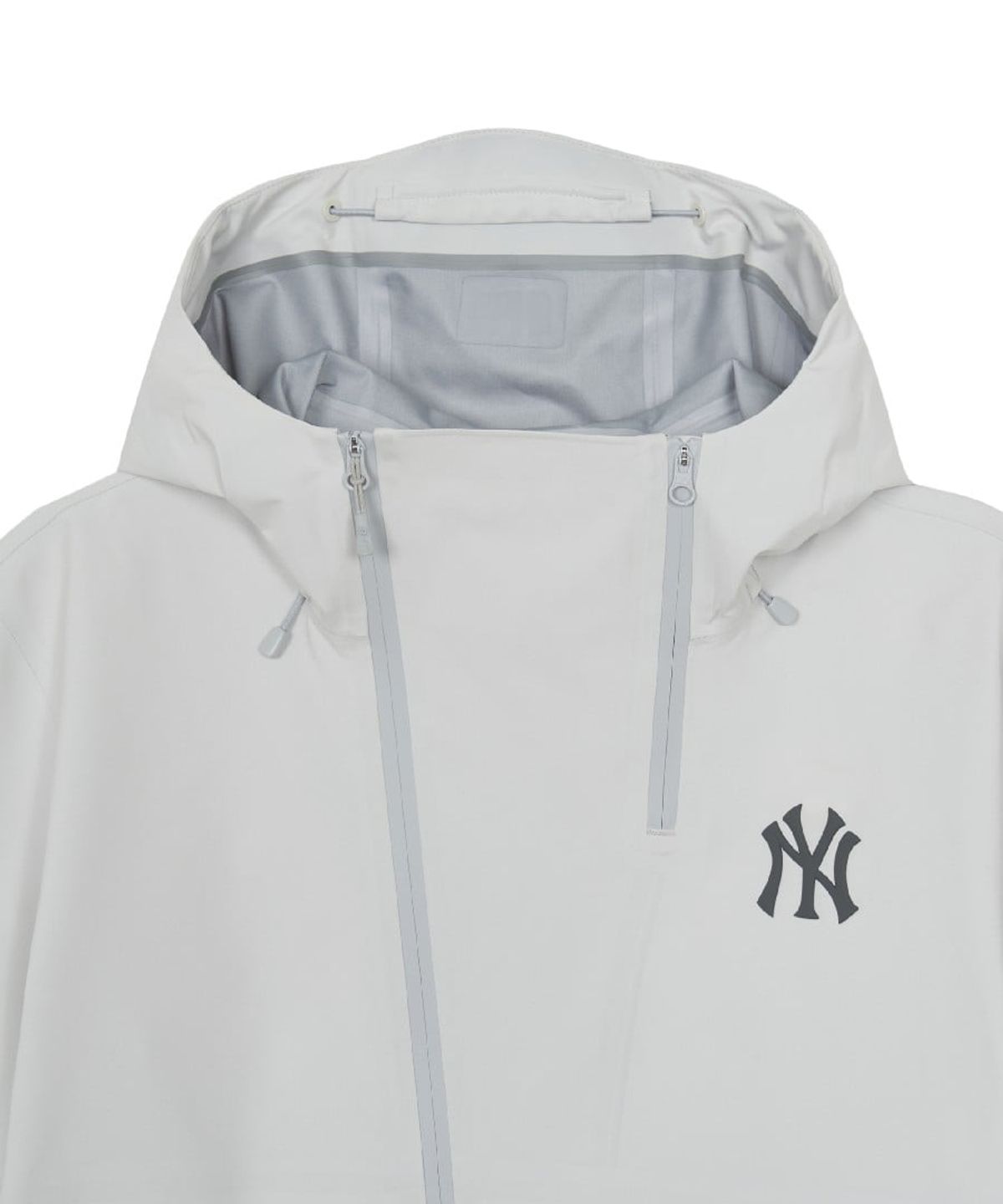 엠엘비(MLB) 여성 고프코어 사선 지퍼 3L 바람막이 NY (Cream)