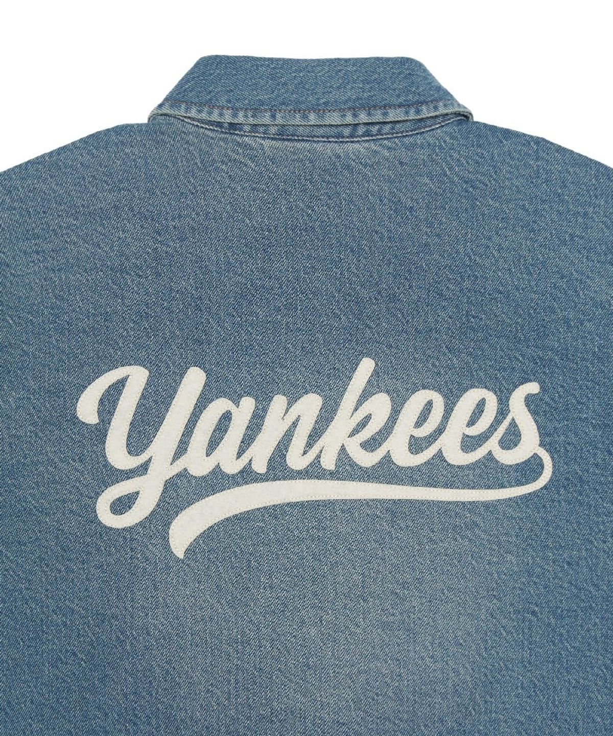 엠엘비(MLB) 바시티 로고 데님셔츠 NY (Indigo)
