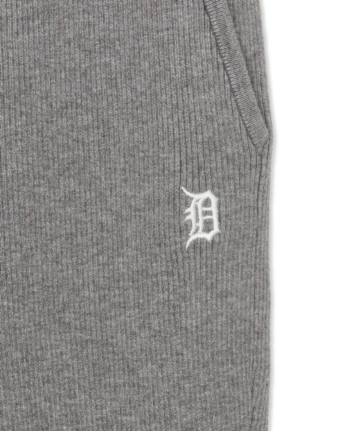 엠엘비(MLB) 여성 베이직 골지 스웨터 와이드플레어 팬츠 DET (Melange Grey)