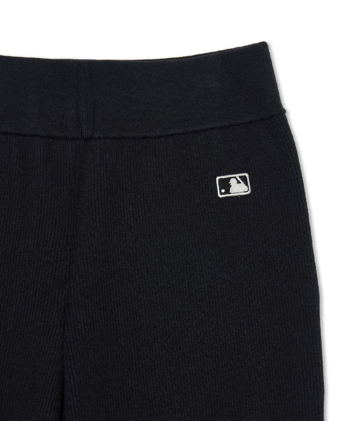 엠엘비(MLB) 여성 베이직 골지 스웨터 와이드플레어 팬츠 LA (Black)