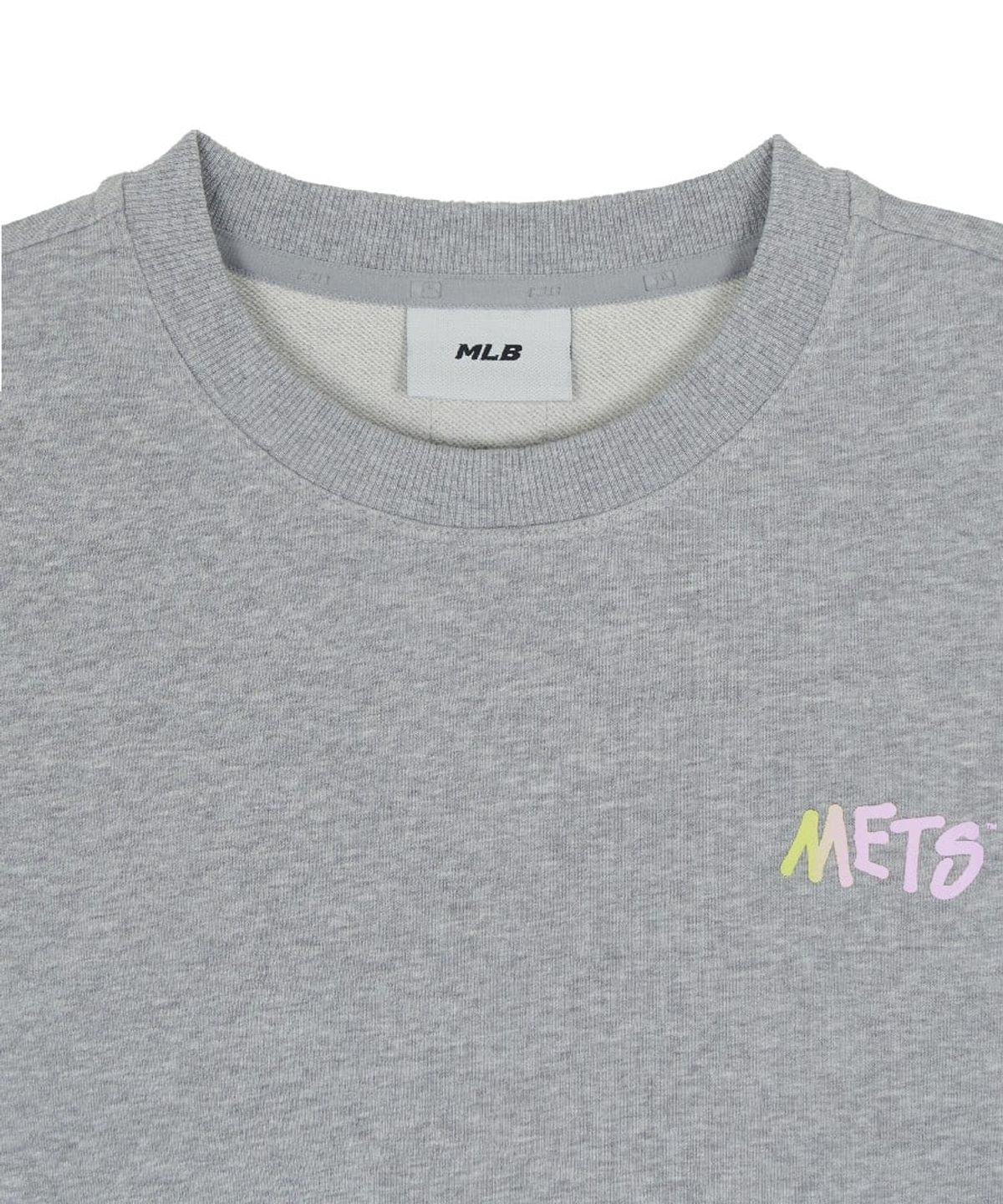 엠엘비(MLB) 베이직 스트릿 컬러풀 엠트릿 맨투맨 NYM (Melange Grey)