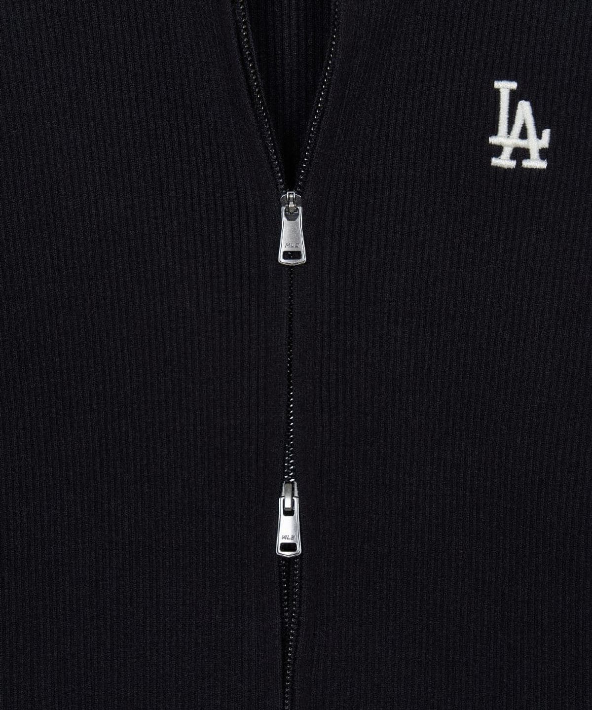 엠엘비(MLB) 여성 베이직 립 집업 가디건 LA (Black)