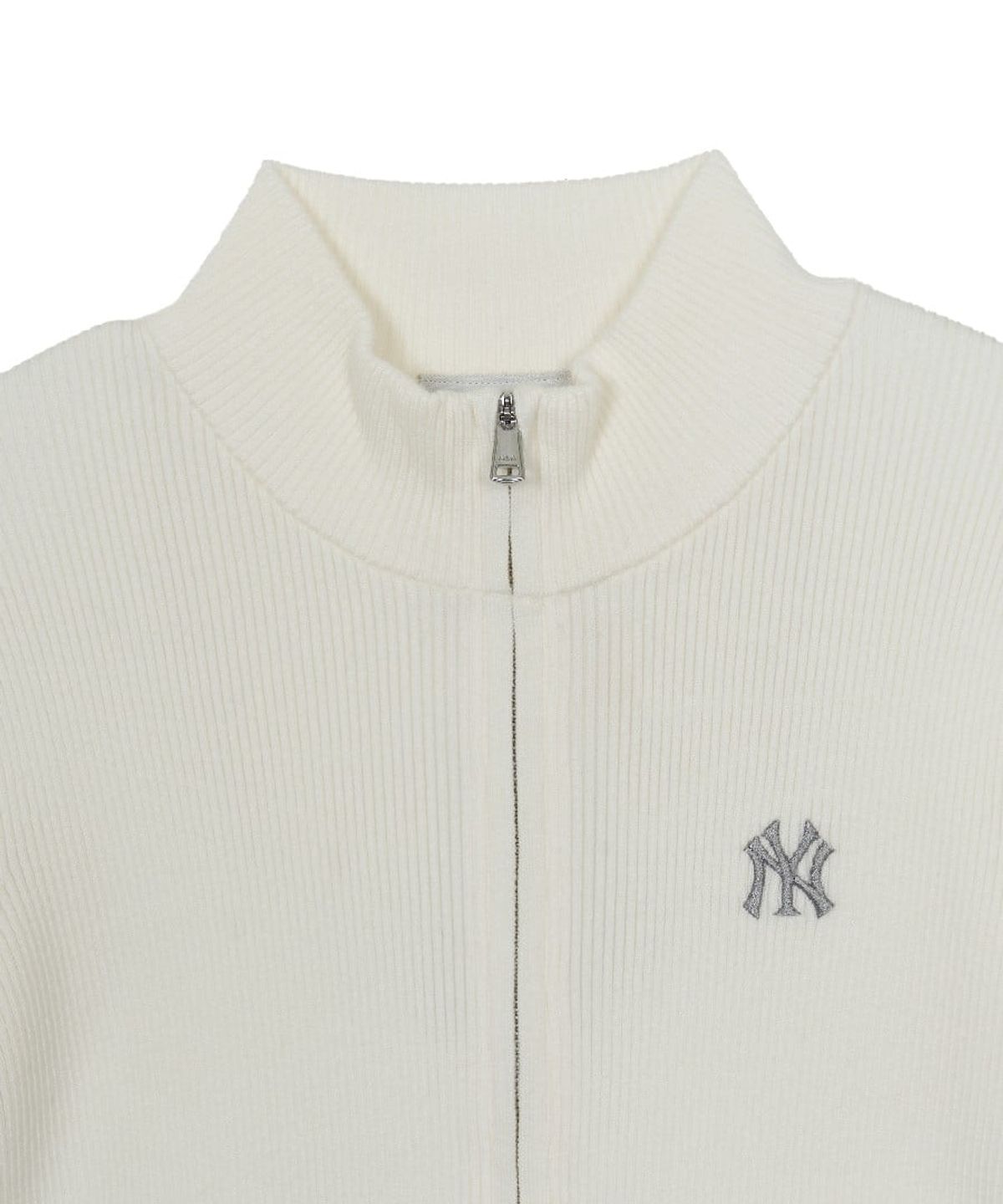 엠엘비(MLB) 여성 베이직 립 집업 가디건 NY (Cream)