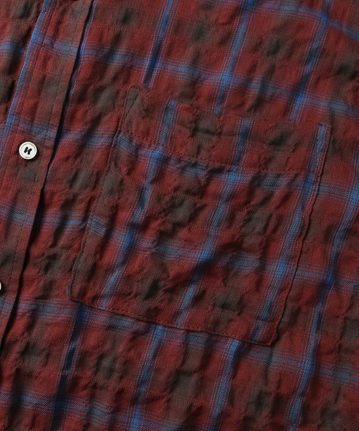 인더스트(INDUST) 플래드 체크 셔츠 (레드)
