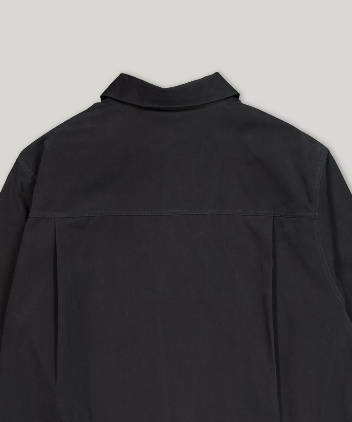 아더이지(OTHER EASY) drape pop-over shirts (charcoal)